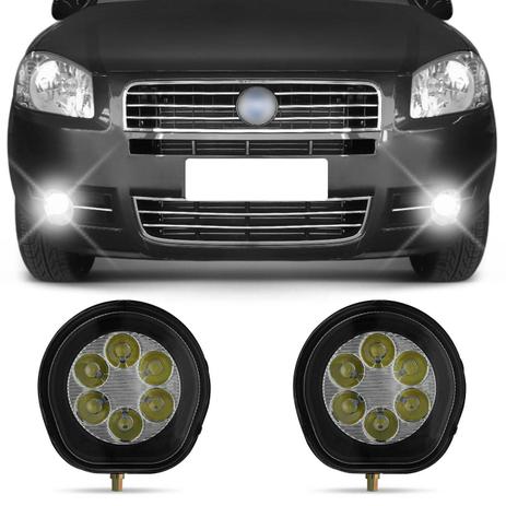 Par Farol de Milha 6 LEDs Palio G4 2008 2009 Siena G4 2010 2011 2012 Strada G4 2008 2009 2010 - Prime Menor preço em Par Farol de Milha 6 LEDs Palio G4 2008 2009 Siena G4 2010 2011 2012 Strada G4 2008 2009 2010 - Prime