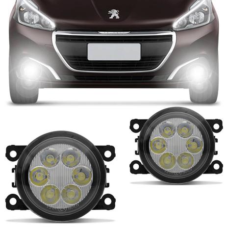 Par Farol de Milha 6 LEDs Peugeot 208 2012 2013 2014 2015 2016 2017 2018 Auxiliar Neblina - Prime Menor preço em Par Farol de Milha 6 LEDs Peugeot 208 2012 2013 2014 2015 2016 2017 2018 Auxiliar Neblina - Prime