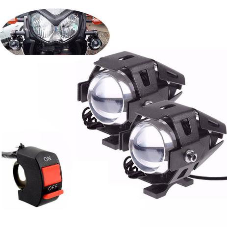 Par Farol de Milha Moto Bmw Twister CB Led U5 6500k Branco Universal - Braslu é boa?