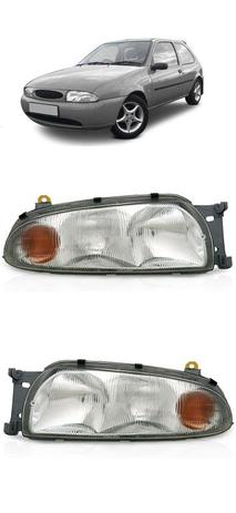 Par Farol Ford Fiesta Courier 1996 1997 1998 1999 Foco Duplo Pisca Ambar Menor preço em Par Farol Ford Fiesta Courier 1996 1997 1998 1999 Foco Duplo Pisca Ambar