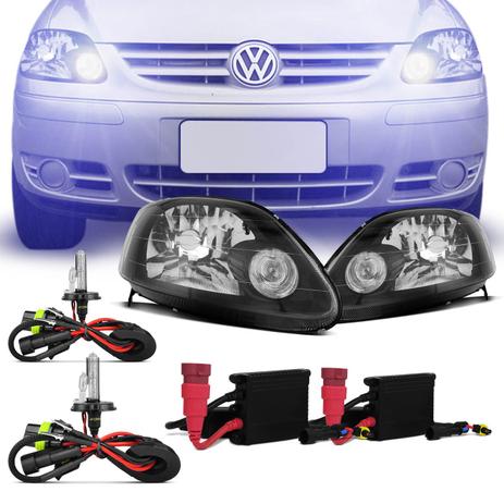 Par Farol Fox Crossfox Spacefox 05 06 07 08 09 Máscara Negra Foco Simples + Kit Xênon 8000K - Prime Menor preço em Par Farol Fox Crossfox Spacefox 05 06 07 08 09 Máscara Negra Foco Simples + Kit Xênon 8000K - Prime