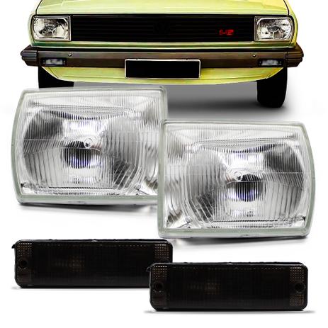Par Farol Gol Bx Ar 1980 1981 1982 1983 1984 1985 Lente Vidro e Pisca Fume 04 Peças - Orgus Menor preço em Par Farol Gol Bx Ar 1980 1981 1982 1983 1984 1985 Lente Vidro e Pisca Fume 04 Peças - Orgus