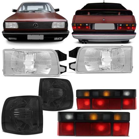 Par Farol Gol G1 Quadrado 1991 a 1995 + Par Lanterna Dianteira Pisca Fumê + Lanterna Traseira Fumê - Prime Menor preço em Par Farol Gol G1 Quadrado 1991 a 1995 + Par Lanterna Dianteira Pisca Fumê + Lanterna Traseira Fumê - Prime