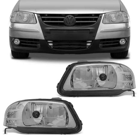 Par Farol Gol Parati G4 2006 a 2013 Saveiro G4 2006 a 2010 Máscara Cromada Foco Simples - Prime Menor preço em Par Farol Gol Parati G4 2006 a 2013 Saveiro G4 2006 a 2010 Máscara Cromada Foco Simples - Prime