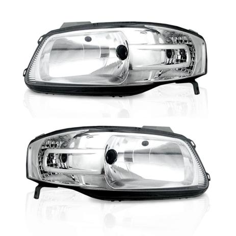 Par Farol Gol Parati Saveiro G4 06-13 Mascara Cromada - Cabeça car Menor preço em Par Farol Gol Parati Saveiro G4 06-13 Mascara Cromada - Cabeça car