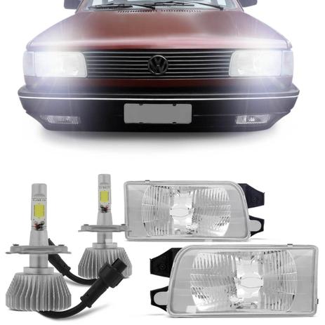 Par Farol Gol Parati Saveiro Voyage G1 Quadrado 1991 a 1997 + Par Lâmpada Super Led 6000K - Kit Prime é boa?