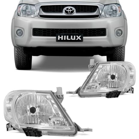 Par Farol Hilux 2009 2010 2011 Foco Simples Pisca Cristal - Prime é boa?