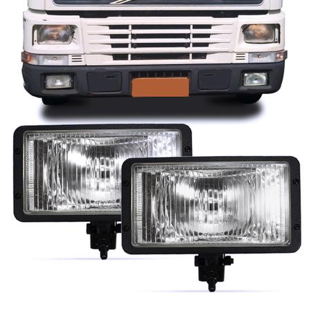 Par Farol Milha Caminhao Volvo Fh12 Fm12 Cara Chata Lente Vidro Auxiliar 240mm X 130mm - Fortluz Menor preço em Par Farol Milha Caminhao Volvo Fh12 Fm12 Cara Chata Lente Vidro Auxiliar 240mm X 130mm - Fortluz