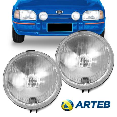 Par Farol Milha Escort XR3 Hobby 1987 1988 1989 1990 1991 1992 Auxiliar Redondo Original Arteb Menor preço em Par Farol Milha Escort XR3 Hobby 1987 1988 1989 1990 1991 1992 Auxiliar Redondo Original Arteb