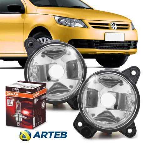 Menor preço em Par Farol Milha Gol G5 2009 2010 2011 2012 GV Auxiliar Original Arteb Com Lampadas Osram