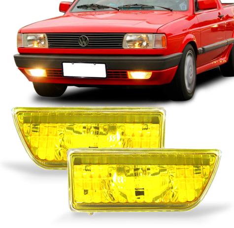 Par Farol Milha Gol Saveiro Voyage Parati Quadrado 1987 A 1995 Lente Estriada Amarela Auxiliar - Fortluz Menor preço em Par Farol Milha Gol Saveiro Voyage Parati Quadrado 1987 A 1995 Lente Estriada Amarela Auxiliar - Fortluz