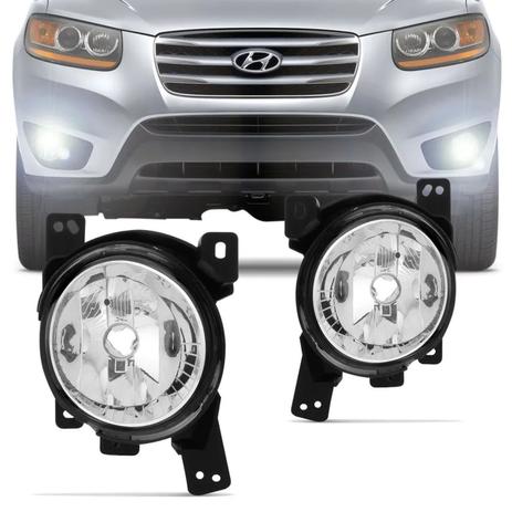 Par Farol Milha Hyundai Santa Fé 2011 2012 2013 Auxiliar Neblina - Kit prime Menor preço em Par Farol Milha Hyundai Santa Fé 2011 2012 2013 Auxiliar Neblina - Kit prime