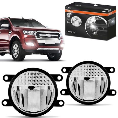 Par Farol Milha LED Ford Ranger 2012 2013 2014 2015 2016 2017 2018 LEDriving FOGLight Auxiliar - Osram Menor preço em Par Farol Milha LED Ford Ranger 2012 2013 2014 2015 2016 2017 2018 LEDriving FOGLight Auxiliar - Osram