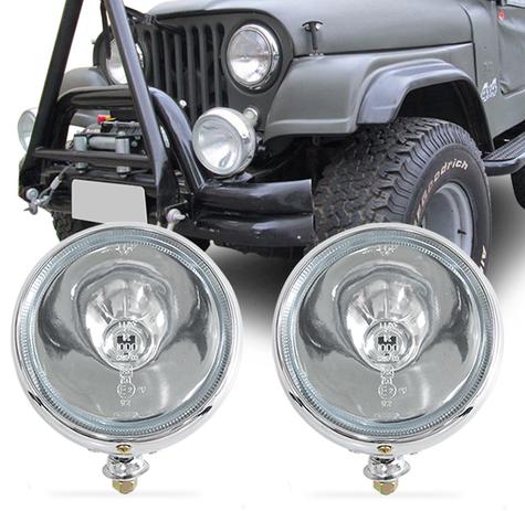 Par Farol Milha Universal Redondo Super Oscar Cromado Auxiliar 182mm - Fortluz é boa?