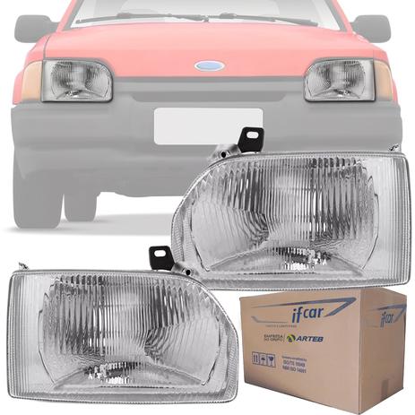 Par Farol Original Escort Verona Apollo 1987 1988 1989 1990 1991 1992 Simples Cromado - Ifcar Menor preço em Par Farol Original Escort Verona Apollo 1987 1988 1989 1990 1991 1992 Simples Cromado - Ifcar