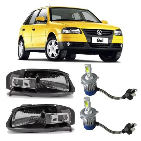 Par Farol Original Fumê com Lâmpadas Super Led VW Gol G4 2006 a 2009 - Arteb Menor preço em Par Farol Original Fumê com Lâmpadas Super Led VW Gol G4 2006 a 2009 - Arteb