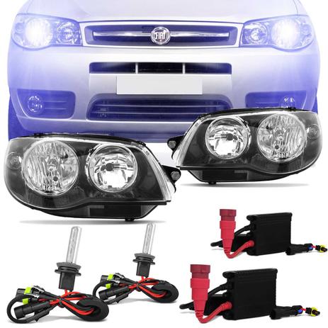 Par Farol Palio G3 04 a 14 Siena Strada Weekend G3 04 a 12 Máscara Negra + Kit Xênon 8000K - Prime Menor preço em Par Farol Palio G3 04 a 14 Siena Strada Weekend G3 04 a 12 Máscara Negra + Kit Xênon 8000K - Prime