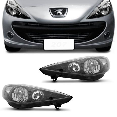 Par Farol Peugeot 207 2007 2008 2009 2010 2011 2012 2013 2014 2015 Máscara Negra Foco Duplo - Kit Prime Menor preço em Par Farol Peugeot 207 2007 2008 2009 2010 2011 2012 2013 2014 2015 Máscara Negra Foco Duplo - Kit Prime
