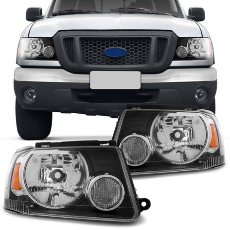 Par Farol Ranger 2005 2006 2007 2008 2009 Máscara Negra Foco Simples Pisca Integrado - Kit Prime Menor preço em Par Farol Ranger 2005 2006 2007 2008 2009 Máscara Negra Foco Simples Pisca Integrado - Kit Prime