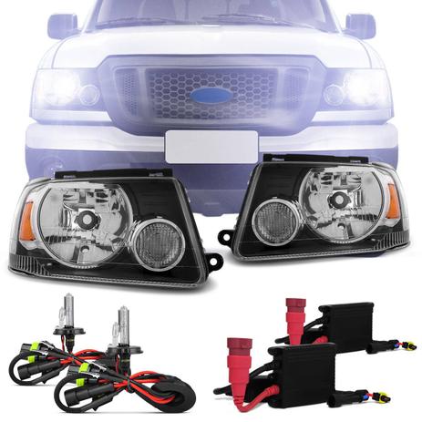 Par Farol Ranger 2005 2006 2007 2008 2009 Máscara Negra + Kit Xênon 6000K - Prime Menor preço em Par Farol Ranger 2005 2006 2007 2008 2009 Máscara Negra + Kit Xênon 6000K - Prime
