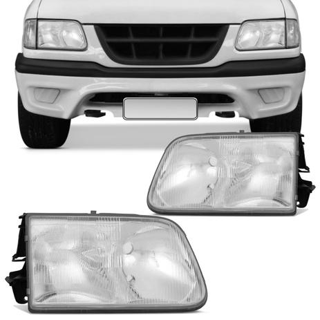 Par Farol S10 Blazer 1995 1996 1997 1998 1999 2000 Máscara Cromada Foco Duplo - Kit Prime Menor preço em Par Farol S10 Blazer 1995 1996 1997 1998 1999 2000 Máscara Cromada Foco Duplo - Kit Prime