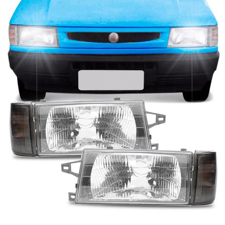 Par Farol Uno Premio Elba Fiorino 91 92 93 94 95 96 97 98 99 00 01 02 03 Lente Lisa e Pisca Fume - Rcd Menor preço em Par Farol Uno Premio Elba Fiorino 91 92 93 94 95 96 97 98 99 00 01 02 03 Lente Lisa e Pisca Fume - Rcd