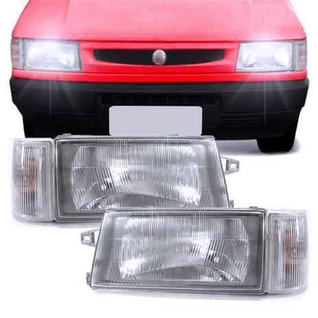 Par Farol Uno Premio Elba Fiorino 91 92 93 94 95 96 97 98 99 00 01 02 03 Lente Vidro e Pisca Cristal - Lightway Menor preço em Par Farol Uno Premio Elba Fiorino 91 92 93 94 95 96 97 98 99 00 01 02 03 Lente Vidro e Pisca Cristal - Lightway