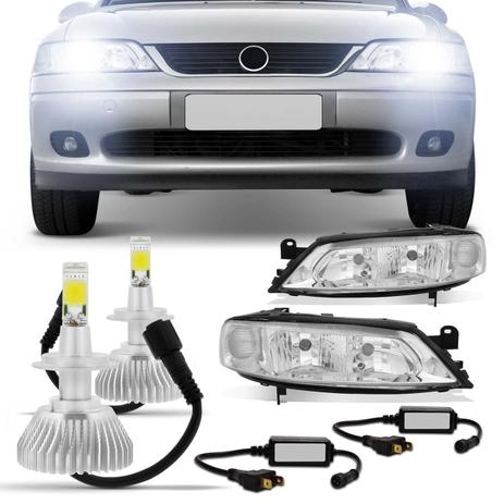 Par Farol Vectra Milenium 2000 a 2005 Serve 1997 a 1999 Foco Duplo + Kit Lâmpada Super LED 6000K - Kit prime Menor preço em Par Farol Vectra Milenium 2000 a 2005 Serve 1997 a 1999 Foco Duplo + Kit Lâmpada Super LED 6000K - Kit prime