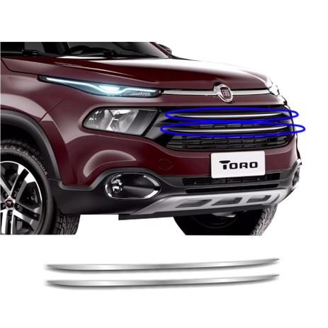 Par Friso Cromado Para-Choque Dianteiro Fiat Toro - Original fiat Menor preço em Par Friso Cromado Para-Choque Dianteiro Fiat Toro - Original fiat