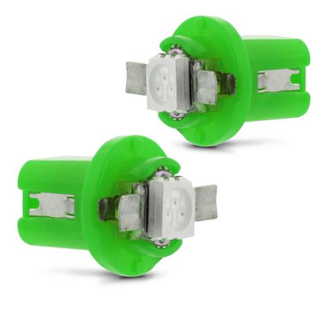 Par Lâmpada 1 LED B8.5 0,2W 12V Verde Aplicação no Painel - M.x. Menor preço em Par Lâmpada 1 LED B8.5 0,2W 12V Verde Aplicação no Painel - M.x.