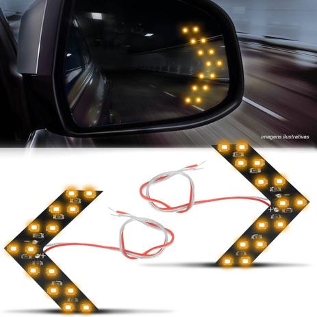 Par Lâmpada 14 LEDs 1 Polo Espelho Retrovisor Pisca Seta Luz Amarela - F.S. Menor preço em Par Lâmpada 14 LEDs 1 Polo Espelho Retrovisor Pisca Seta Luz Amarela - F.S.