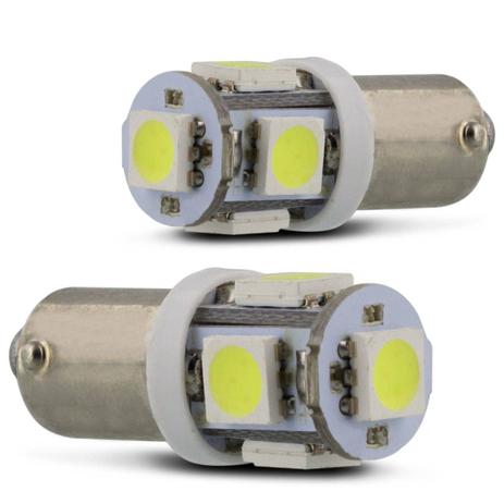 Par Lâmpada 5 LEDS BA9s 69 1 Polo Trava Reta 3W 24V Branca Aplicação Luz Lateral Retrovisor Caminhão - M.x. Menor preço em Par Lâmpada 5 LEDS BA9s 69 1 Polo Trava Reta 3W 24V Branca Aplicação Luz Lateral Retrovisor Caminhão - M.x.