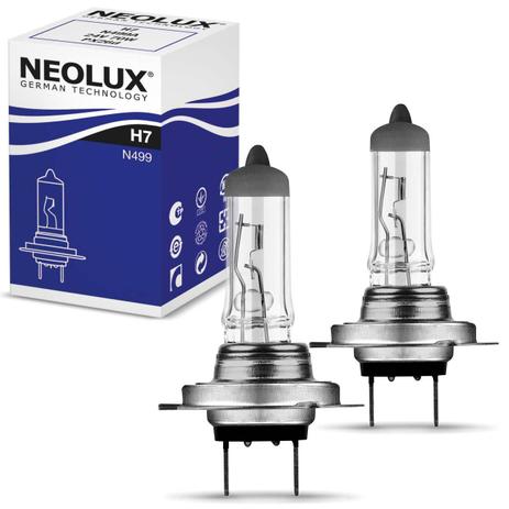 Par Lâmpada Halógena H7 3200K 55W 12V Neolux Standard Menor preço em Par Lâmpada Halógena H7 3200K 55W 12V Neolux Standard