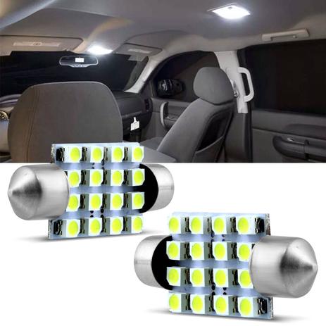 Par Lâmpada LED Torpedo 16 Leds 39MM 12V 3W Branca para Luz de Teto e Luz de Placa - Mixcom Menor preço em Par Lâmpada LED Torpedo 16 Leds 39MM 12V 3W Branca para Luz de Teto e Luz de Placa - Mixcom