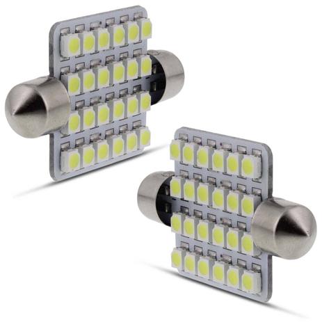 Par Lâmpada LED Torpedo 24 LEDs 5W 12V Luz de Teto Branca - Mixcom Menor preço em Par Lâmpada LED Torpedo 24 LEDs 5W 12V Luz de Teto Branca - Mixcom
