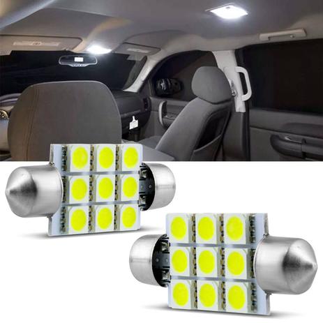 Par Lâmpada LED Torpedo 9SMD5050 9 Leds 39MM 12V 2,5W Branca para Luz de Teto e Luz de Placa - M.x. Menor preço em Par Lâmpada LED Torpedo 9SMD5050 9 Leds 39MM 12V 2,5W Branca para Luz de Teto e Luz de Placa - M.x.