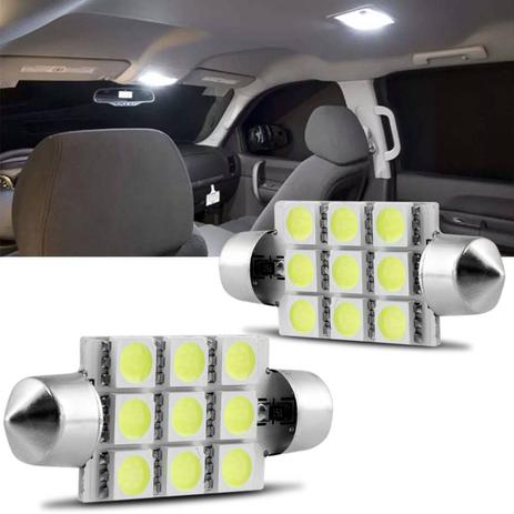 Par Lâmpada LED Torpedo 9SMD5050 9 Leds 41MM 12V 2,5W Branca para Luz de Teto e Luz de Placa - M.x. Menor preço em Par Lâmpada LED Torpedo 9SMD5050 9 Leds 41MM 12V 2,5W Branca para Luz de Teto e Luz de Placa - M.x.