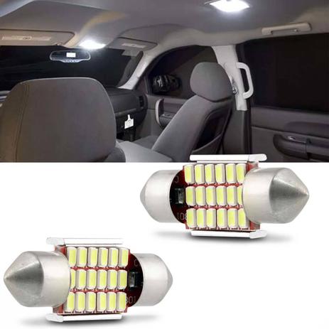 Par Lâmpada LED Torpedo Canbus 18SMD3014 18 Leds 31MM 12V 2W Branca Luz de Teto e Luz de Placa - M.x. Menor preço em Par Lâmpada LED Torpedo Canbus 18SMD3014 18 Leds 31MM 12V 2W Branca Luz de Teto e Luz de Placa - M.x.