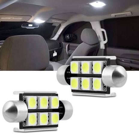 Par Lâmpada LED Torpedo Canbus 6SMD5050 6 Leds 39MM 12V 1,2W Branca para Luz de Teto e Luz de Placa - M.x. Menor preço em Par Lâmpada LED Torpedo Canbus 6SMD5050 6 Leds 39MM 12V 1,2W Branca para Luz de Teto e Luz de Placa - M.x.