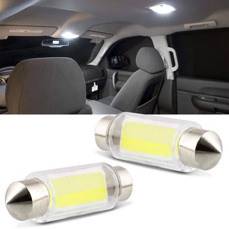 Par Lâmpada LED Torpedo Tubo Cob 39MM 5W 12V Branca Aplicação Luz de Teto e Placa - M.x. Menor preço em Par Lâmpada LED Torpedo Tubo Cob 39MM 5W 12V Branca Aplicação Luz de Teto e Placa - M.x.