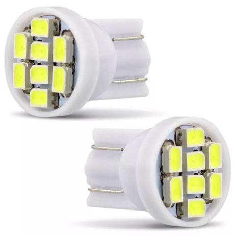 Par Lâmpada Pingo LED T10 Branca 8 Leds 12V Farolete - M2m Menor preço em Par Lâmpada Pingo LED T10 Branca 8 Leds 12V Farolete - M2m
