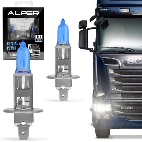 Par Lâmpada Super Branca H1 4200K 24V Alper Crystal Blue Power Caminhão é boa?