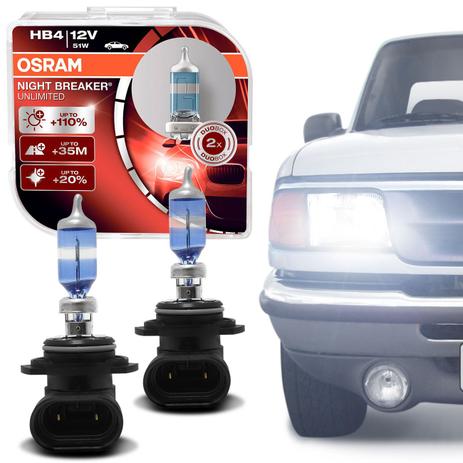 Par Lâmpada Super Branca Osram Night Breaker Laser HB4 3900K Ford Ranger 1997 a 2000 Farol Baixo Menor preço em Par Lâmpada Super Branca Osram Night Breaker Laser HB4 3900K Ford Ranger 1997 a 2000 Farol Baixo