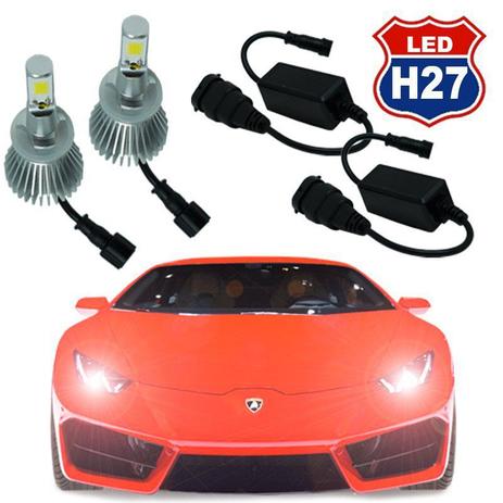 Par Lâmpada Super Led 6000 Lumens 12V 24V H27 6000K - Conforme estoque disponível Menor preço em Par Lâmpada Super Led 6000 Lumens 12V 24V H27 6000K - Conforme estoque disponível