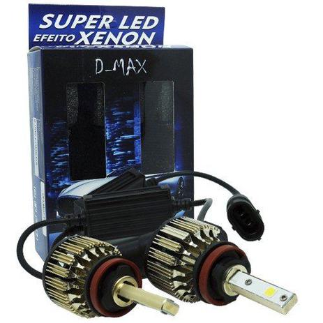 Par Lâmpada Super Led Automotiva Kit 9000 Lumens 12V 24V 48W D-Max Farol H8 6000K Menor preço em Par Lâmpada Super Led Automotiva Kit 9000 Lumens 12V 24V 48W D-Max Farol H8 6000K