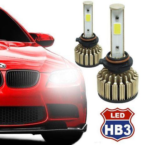 Par Lâmpada Super Led Automotiva Kit 9000 Lumens 12V 24V Farol HB3 9005 6000K - S/m Menor preço em Par Lâmpada Super Led Automotiva Kit 9000 Lumens 12V 24V Farol HB3 9005 6000K - S/m