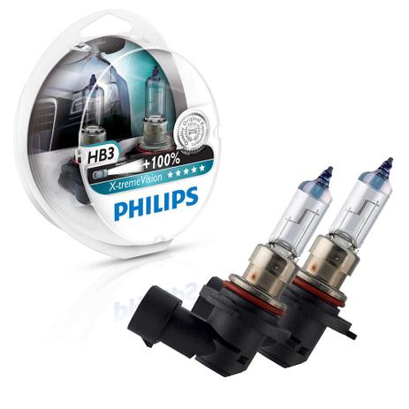 Menor preço em Par lâmpada X-tremeVision para faróis Philips HB3