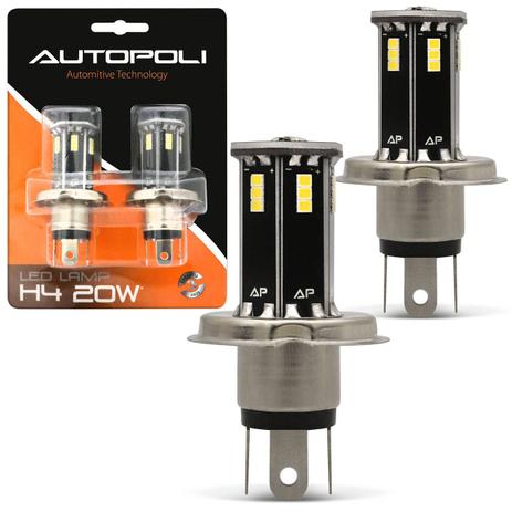 Par Lâmpadas H4 21 LEDs 6500K 12V 24V Luz Branca Farol Baixo e Alto Carro Moto e Caminhão Autopoli é boa?