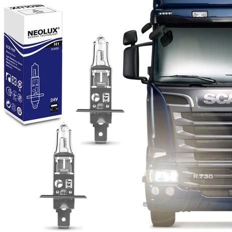 Par Lâmpadas Halógena Neolux Standard H1 3200K 70W 24V Aplicação Farol Caminhão Reposição Original Menor preço em Par Lâmpadas Halógena Neolux Standard H1 3200K 70W 24V Aplicação Farol Caminhão Reposição Original