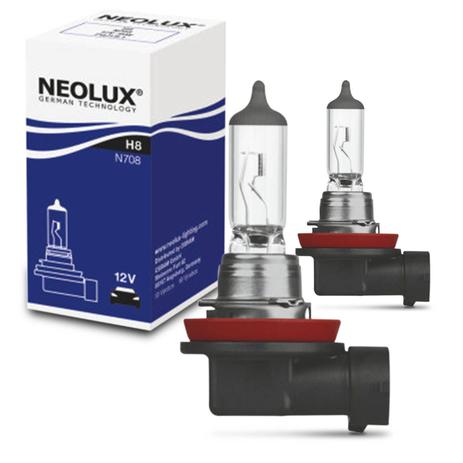 Par Lâmpadas Halógena Neolux Standard H8 3200K 35W 12V Aplicação Farol Reposição Original Menor preço em Par Lâmpadas Halógena Neolux Standard H8 3200K 35W 12V Aplicação Farol Reposição Original